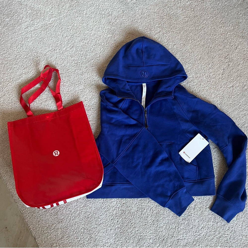 •SOLD• NWT LULULEMON Scuba oversized half zip hoodie color psychic M/L